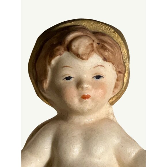 HOMCO Vintage Porcelain Baby Jesus Figurine 5216 Marked Hand-Painted - Picture 11 of 11